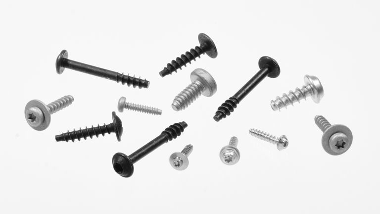 Various plastic tapping screws