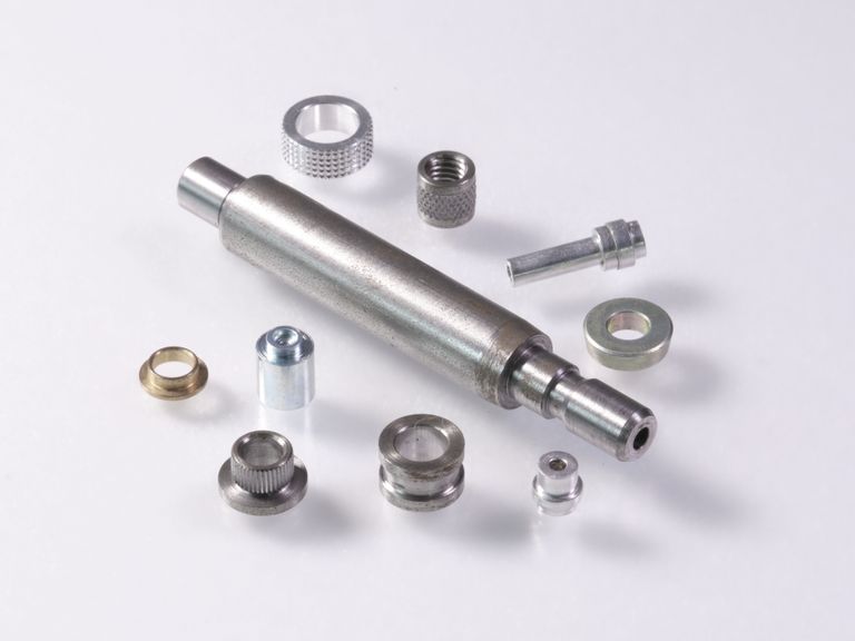 Various turned parts and bolts